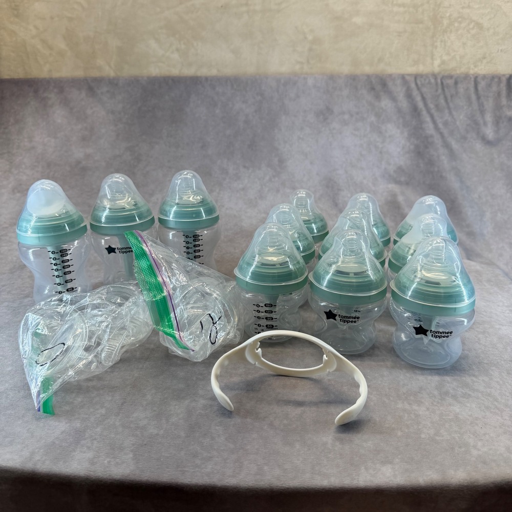Tommee Tippee Anti-Colic Bottles Kids Mixed Size Teal Advanced Venting Set